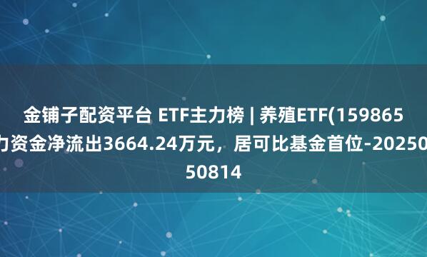 金铺子配资平台 ETF主力榜 | 养殖ETF(159865)主力资金净流出3664.24万元，居可比基金首位-20250814